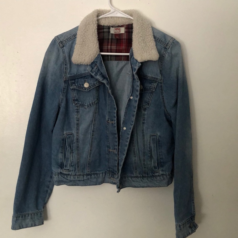 Lei Cropped Denim Jacket